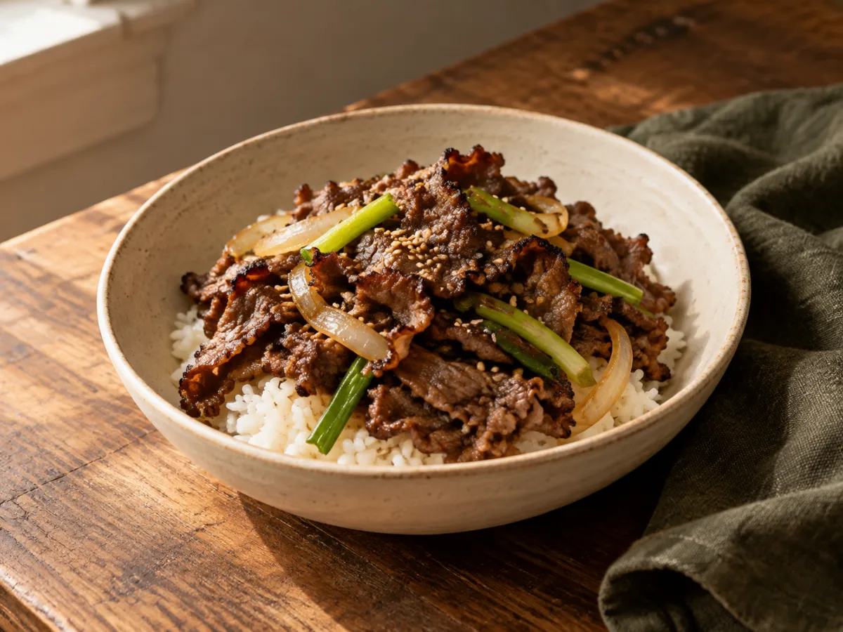 Bulgogi serving idea