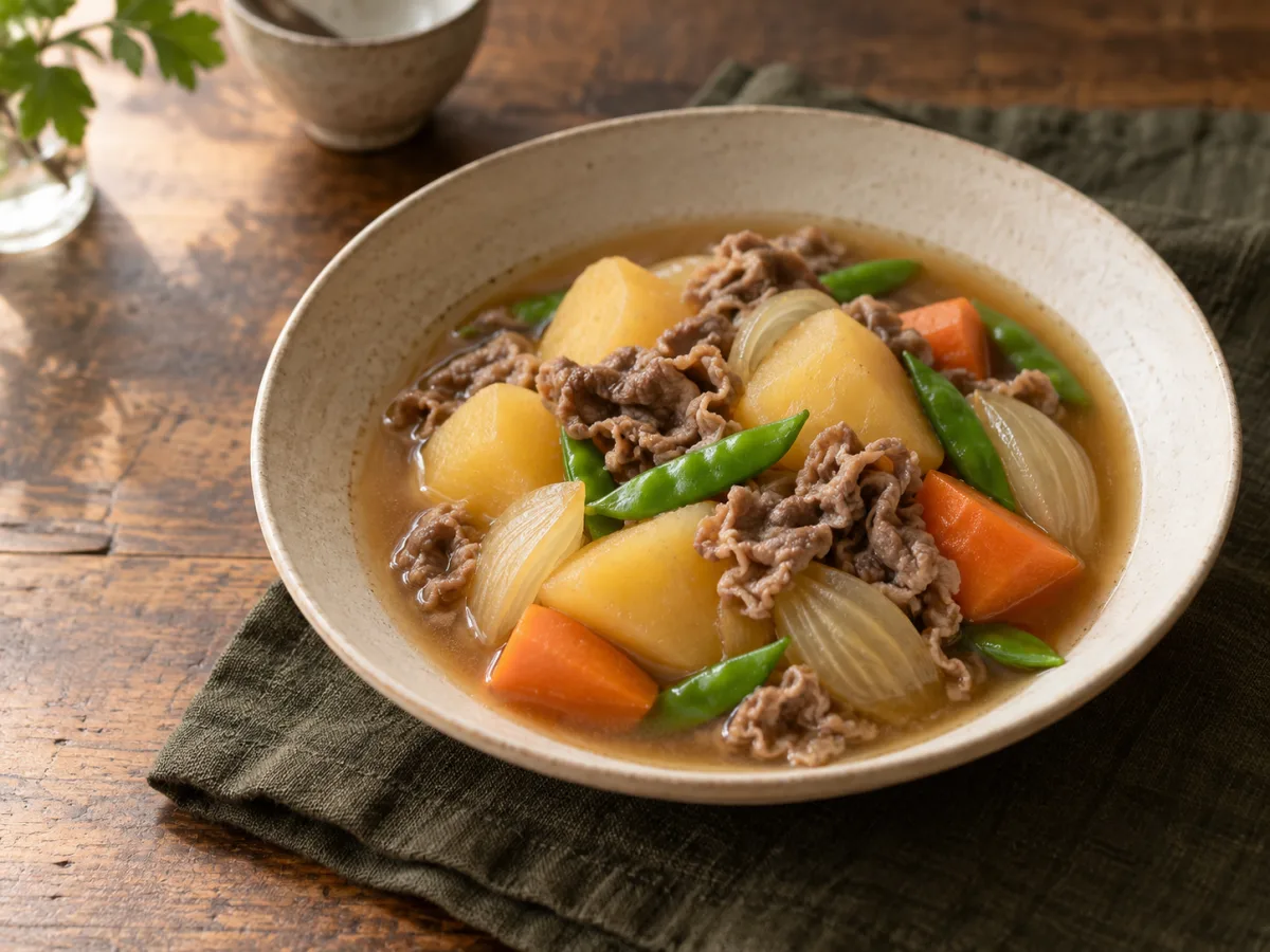 Nikujaga serving idea