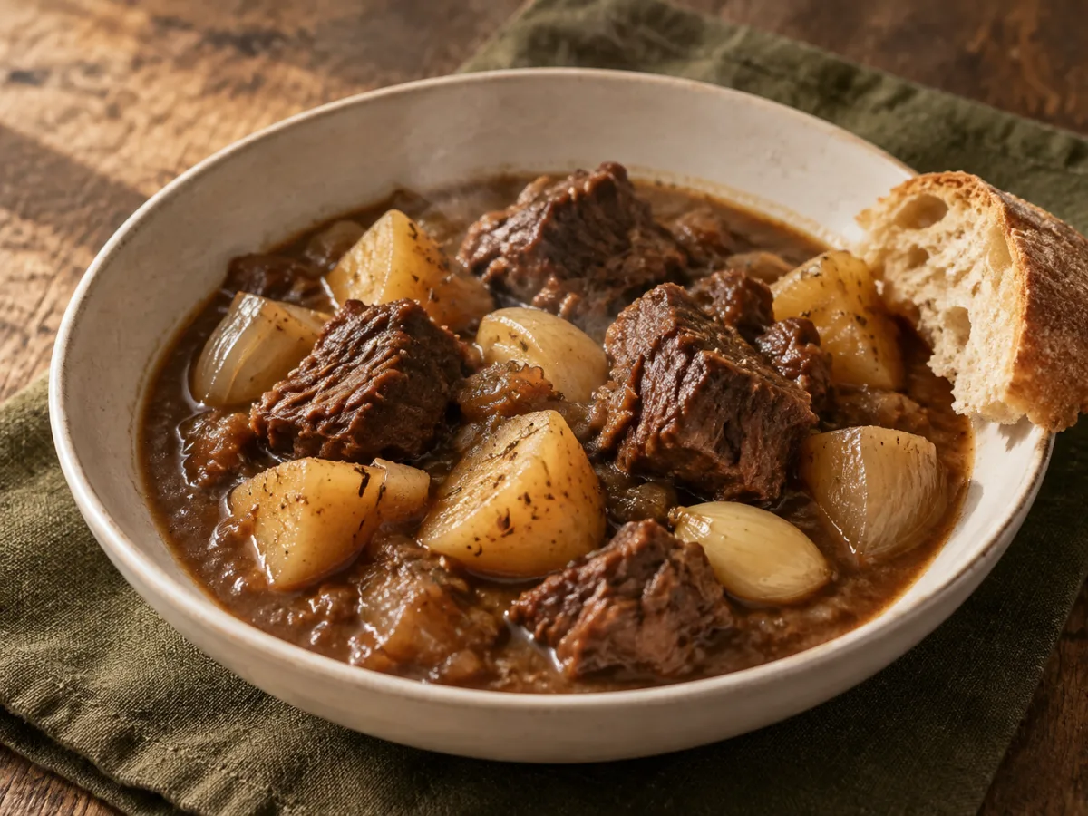 Rosemary Garlic Pot Roast Beef serving idea